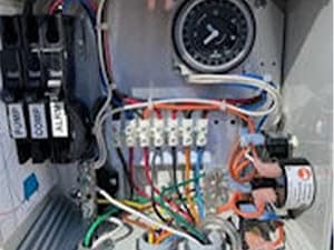 Modern septic pumping equipment operated by Sweet Septic technicians Septic truck control panel used during septic pumping and maintenance service